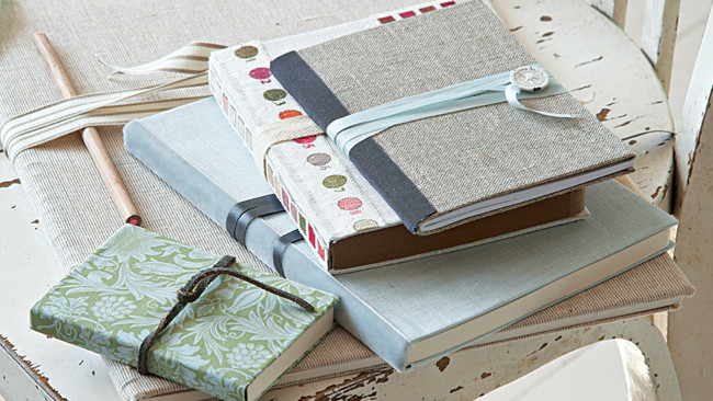 Fabric covered journals