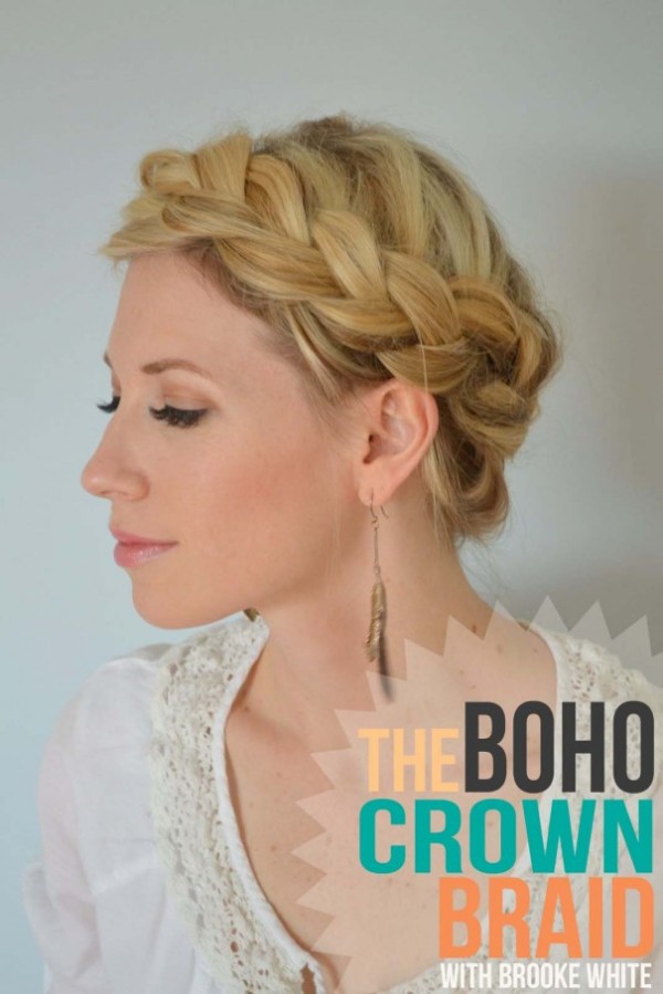 The boho crown braid