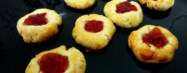 jam tarts from leftover pastry dough
