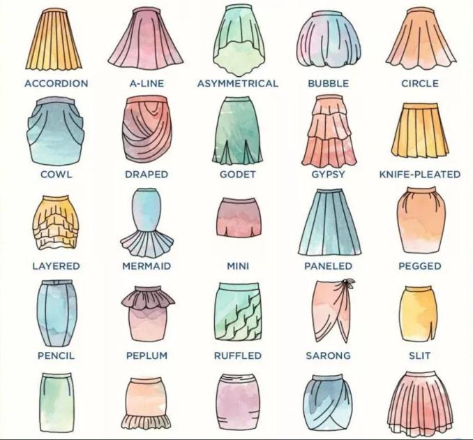 Silhouette skirts